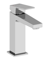 A43722 - Artema Minimax Square Lavabo Bataryası Large, Krom