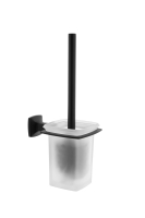 A4412536 - Vitra Base 400 Krom Duvardan Tuvalet Fırçalığı, Mat Siyah