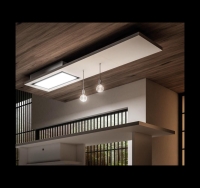 Elica PRF0167049 Lullaby @ WH Wood F/120 - White Laquered Wood + Stainless Steel - Ceiling