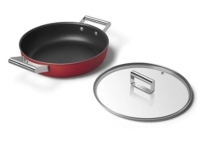 Smeg Cookware 50-S Style Kırmızı Pilav Tenceresi Cam Kapaklı 28 cm
