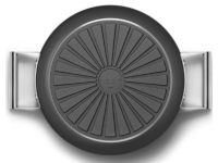 Smeg Cookware 50-S Style Siyah Pilav Tenceresi Cam Kapaklı 28 cm