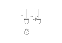 A44999-Vitra Q-Line Tuvalet Fırçalığı - Krom