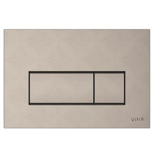740-2395 - Vitra Root Square Kumanda Paneli - Fırçalı Nikel