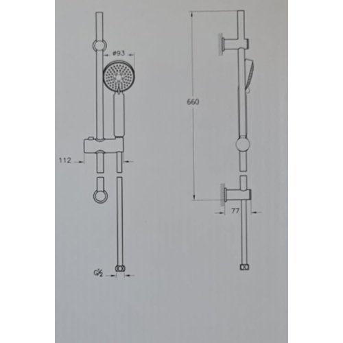 Punto Duş Sistemleri - 3F Sürgülü El Duşu Takımı