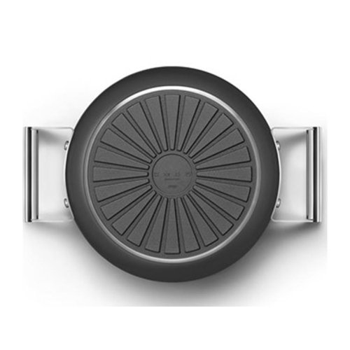 Smeg Cookware 50-S Style Siyah Tencere Cam Kapaklı 24 cm