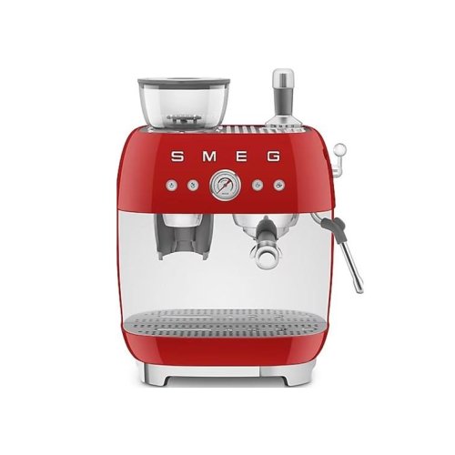 Smeg Kırmızı Öğütücülü Espresso Kahve Makinesi ECF03BLEU
